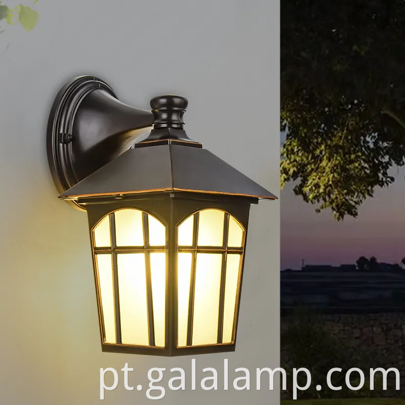 Lâmpada de parede LED à prova d'água ao ar livre elegante para corredores